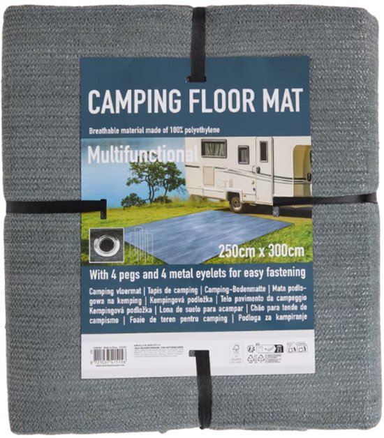 Brunner Kinetic 600 - tenttapijt 250 x 300cm donker Grey