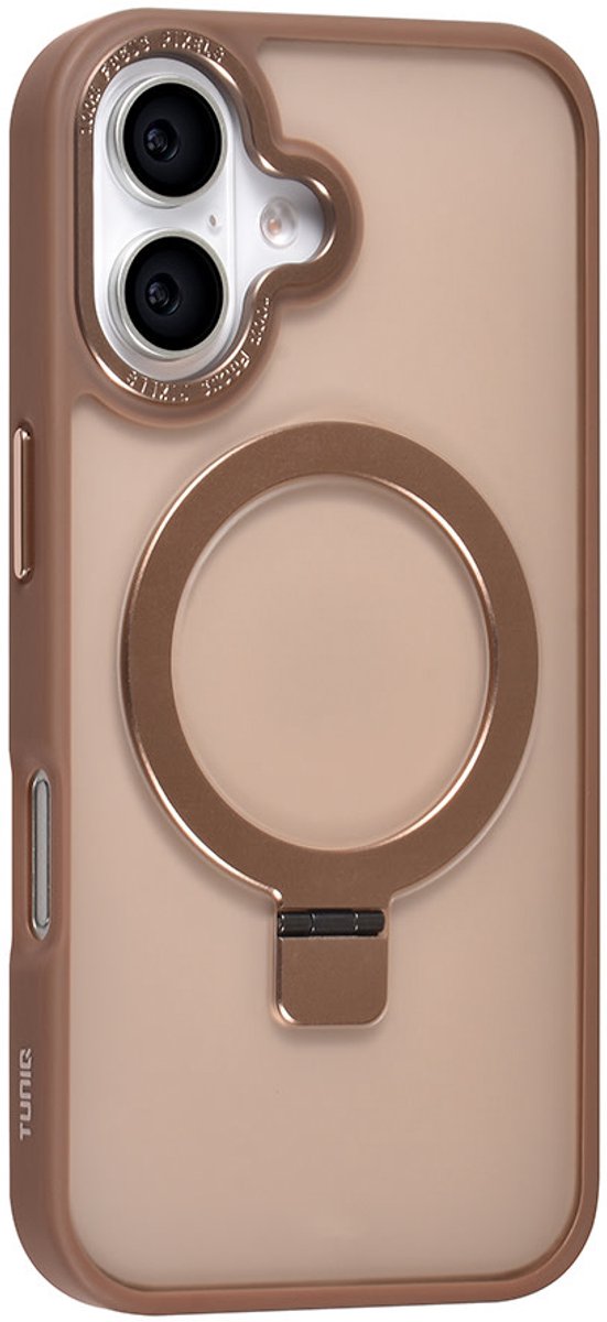 TUNIQ telefoonhoesje voor Apple iPhone 16 - MagSafe siliconen backcover - Goud