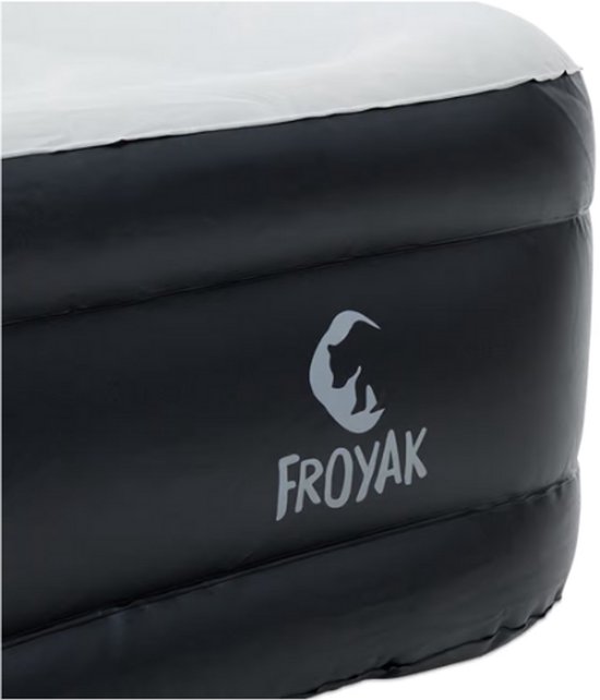 Froyak 2-persoons luchtbed 200 x 155 x 45 cm - Inclusief Ingebouwde Pomp van Intex — afbeelding 2