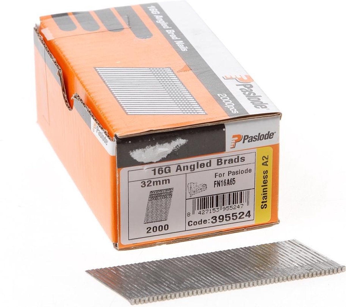 Paslode Afwerknagel Schuin 1,6x38mm RVS A2 - 2000 stuks
