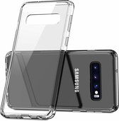 Ntech Hoesje Geschikt Voor Samsung Galaxy S10 Hard Back Hoesje - Transparent