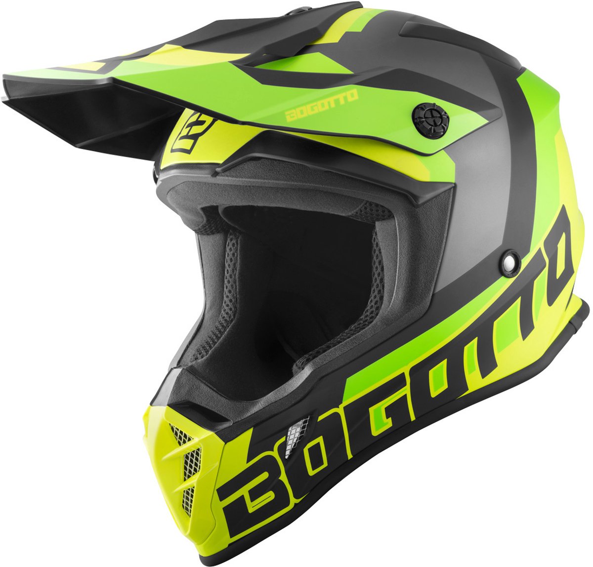 Bogotto V332 Unit Geel Crosshelm - Maat L - Helm