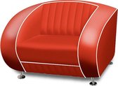 Bel Air Retro Fauteuil SF-01 Rood