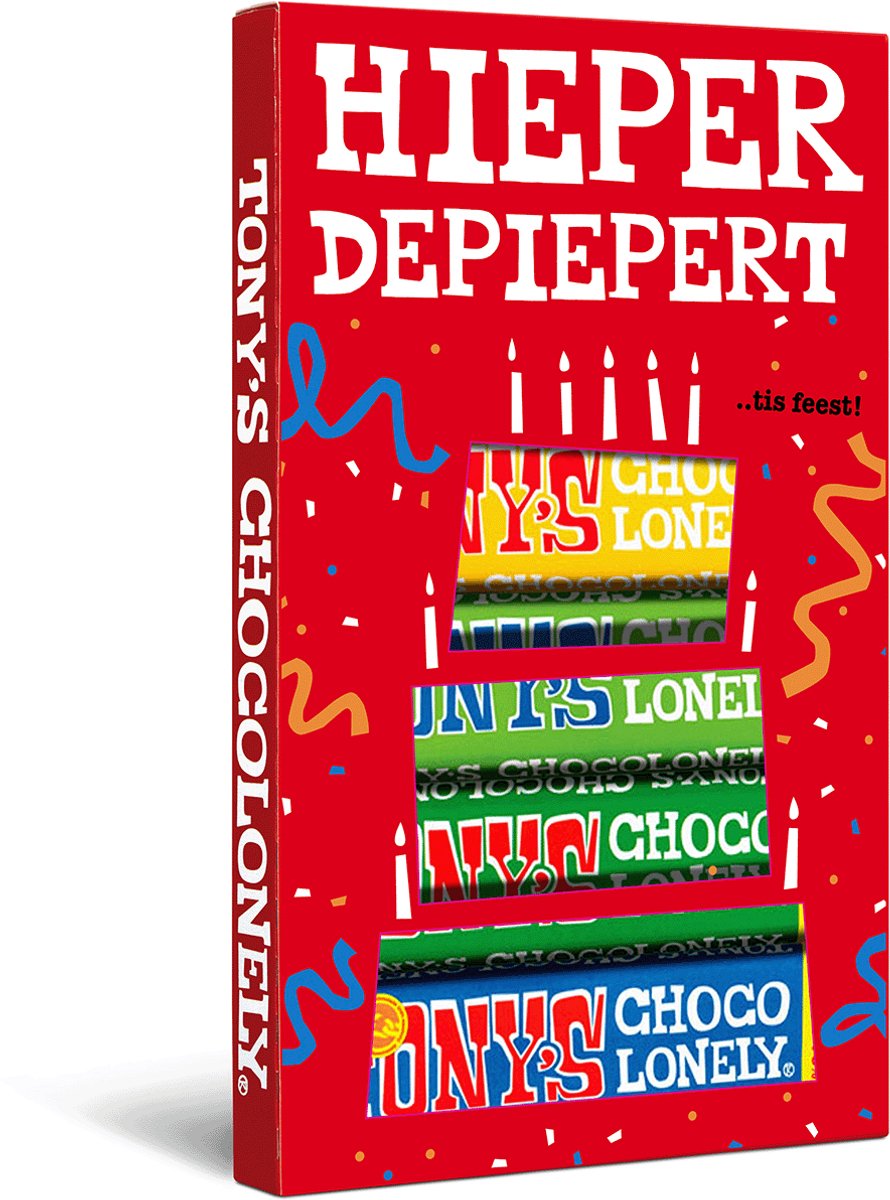 Tony's Chocolonely Proeverijtje Taart - Chocoladecadeau - 288 gram - Hieper
