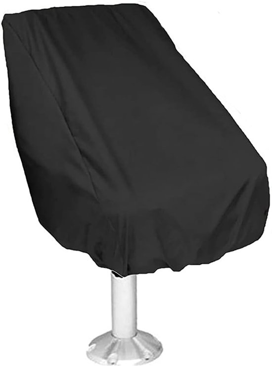 Bootstoelhoes - Waterdichte stofhoes voor de hoofdmotor van een speedboot - zwart - Voor stoelen van een kapiteinsstoel - 56x61x64 CM - Polyester