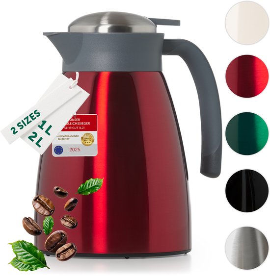Metaltex 899112 thermoskan, 1/2 liter, rood Metaltex 899112 thermoskan, 1/2 liter, rood