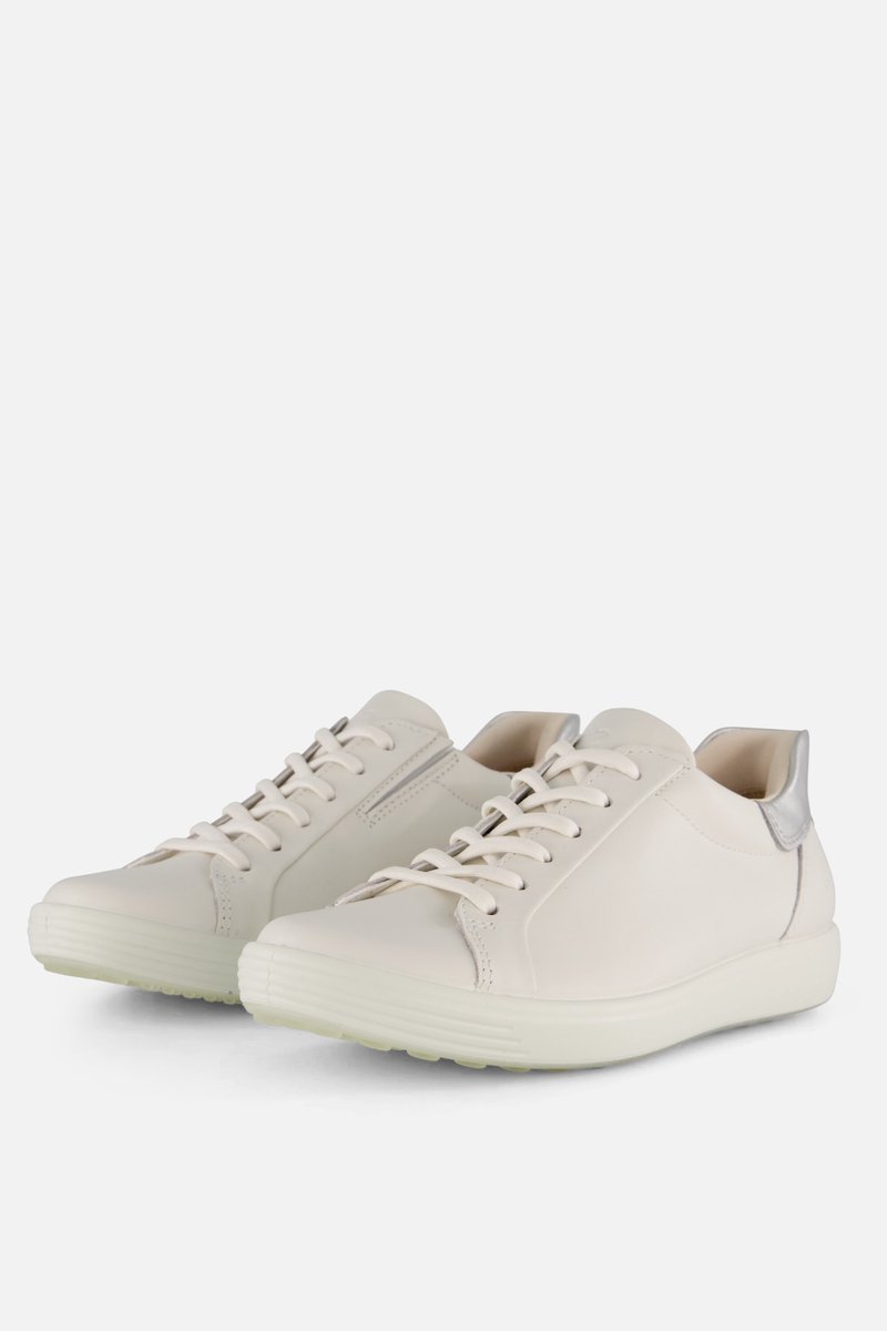 Ecco Soft Sneakers wit Leer - Dames