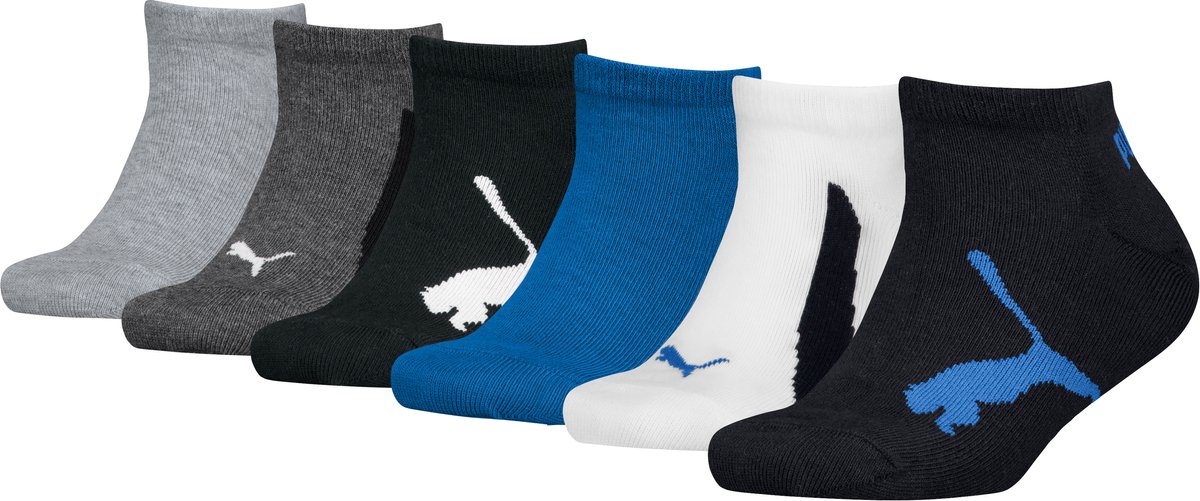 Puma Kids Sneakersokken 6 Pack Blauw