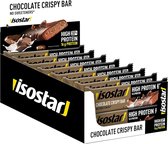 Isostar - High Protein - Eiwitreep voor krachtsport - Crispy Chocolade - 16 x 55 gr