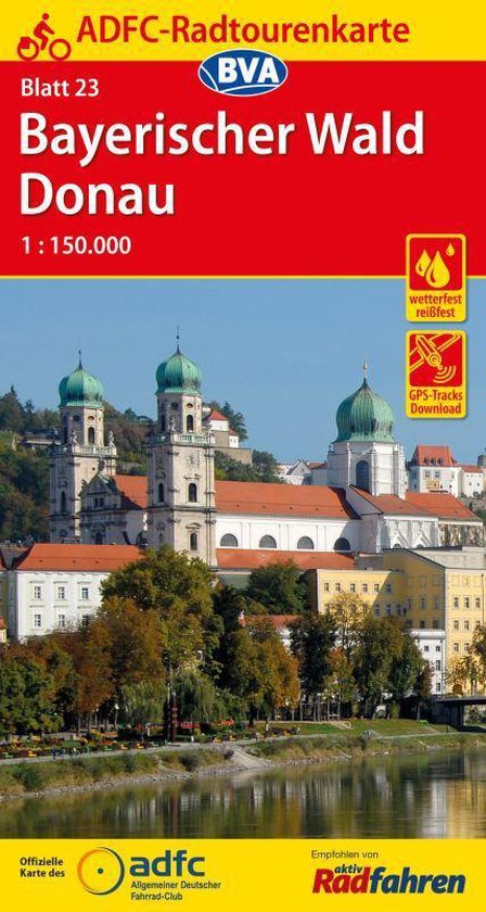 ADFC-Radtourenkarte 23 Bayerischer Wald Donau - cover
