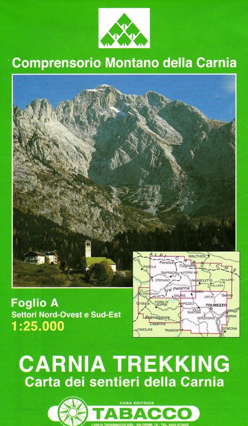 Tabacco Wandern 1 : 25 000 Carnia Trekking - cover