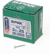 Spax Spaanplaatschroef Verzinkt Torx 3.5 x 25 - 200 stuks