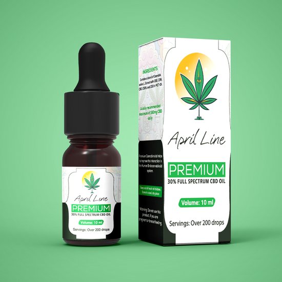 Foto: April line plantaardige cbd olie full spectrum 30 organische wietolie