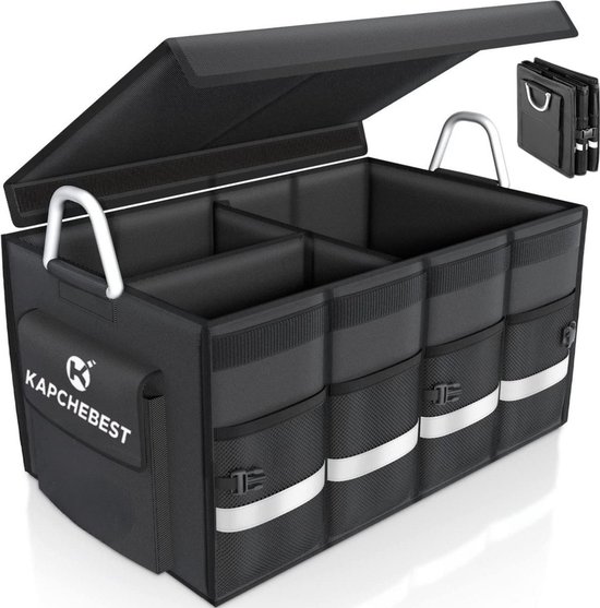 Kapchebest Kofferbak Auto Organizer Opvouwbaar Zwart