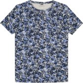 T-shirt Print Blauw Mel. (202398 - 893)