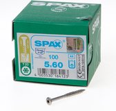 Vis pour aggloméré Spax avec pointe de perçage en acier inoxydable T20 filetage partiel 5x60mm (par 100 pièces)