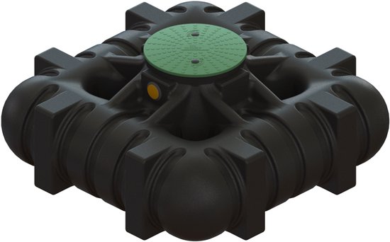 Réservoir de stockage d'eau CPX - 3 000 litres - Réservoir d'eau de pluie - peu profond