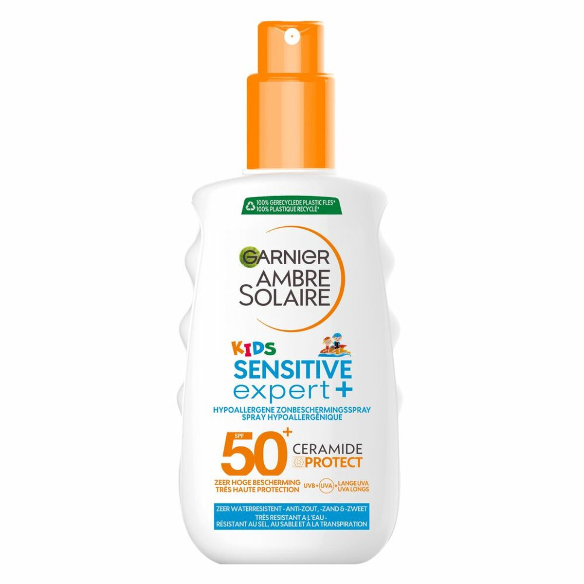 Goedkoopste 2x Garnier Ambre Solaire Sensitive Expert Kids Zonnebrandspray SPF 50 150 ml