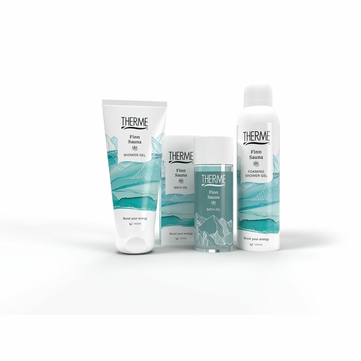 Goedkoopste 3x Therme Foaming Shower Gel Finn Sauna Fresh 200 ml