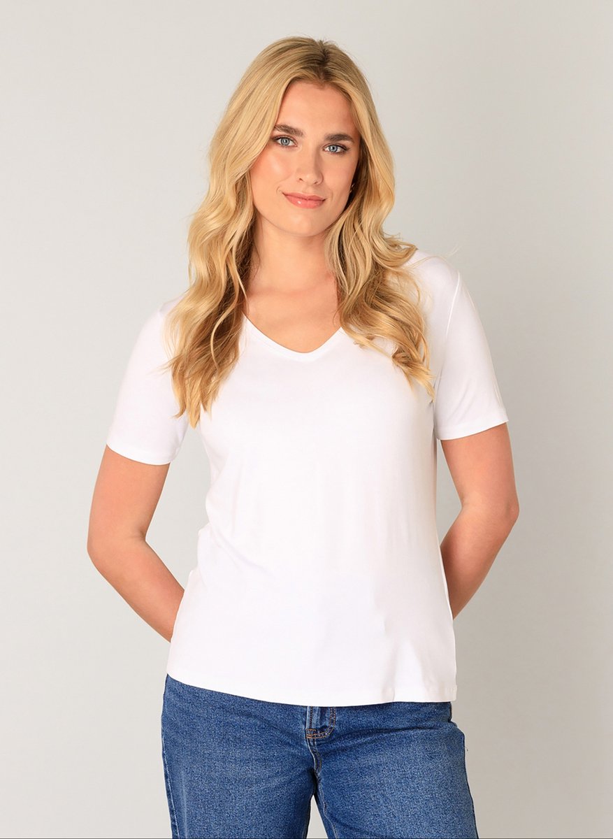 BASE LEVEL Yanic Jersey Shirt - White - maat 38