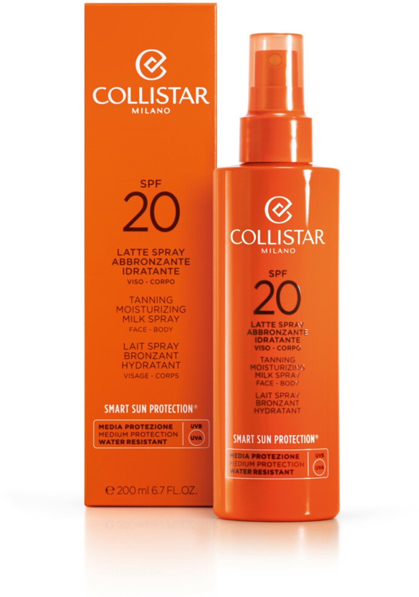 Goedkoopste Collistar Smart Sun Protection Tanning Moisturizing Milk Spray Spf 20 - 200 ml