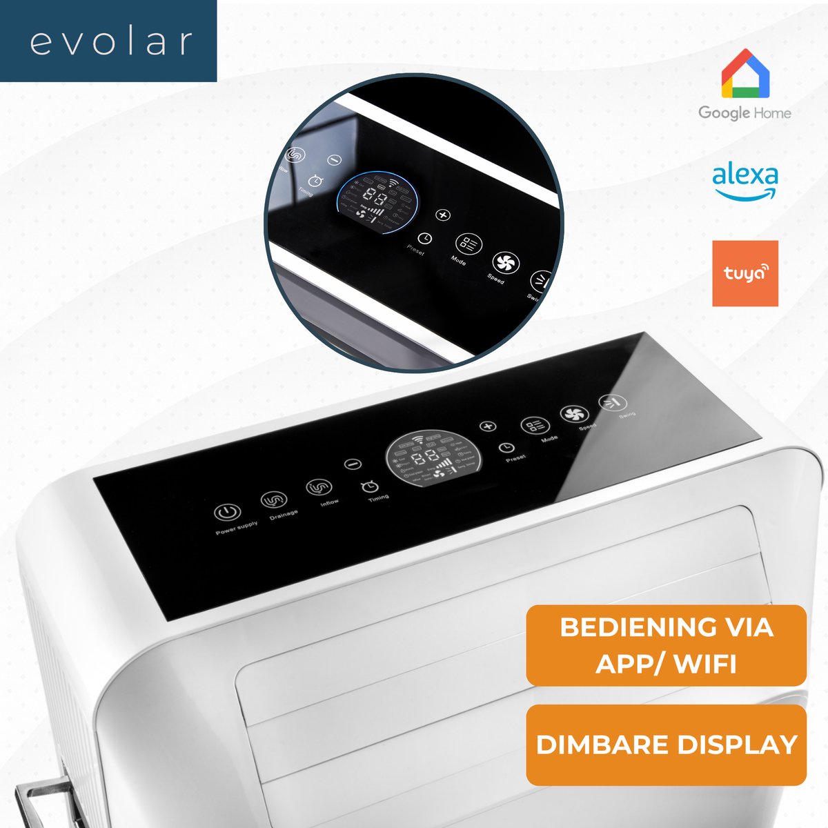 Evolar EVO-ES9000 mobiele airco zonder afvoerslang 9000 BTU thumbnail 8