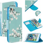 iPhone SE 2020 / iPhone 8 / iPhone 7 (4.7 Inch) - Flip hoes, cover, case - PU leder - TPU - Magnolia