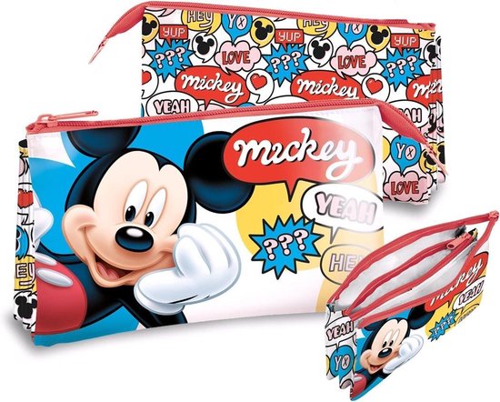 Disney Etui Mickey Mouse Junior 22 Cm Polyester/pvc Rood | bol.com