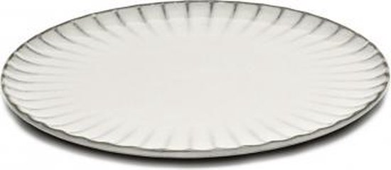 Assiette plate blanche ø24cm Inku Sergio Herman Serax 4 pcs. | bol.com