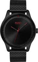 Hugo Move 1530044 Horloge - RVS - Zwart - Ø 42 mm