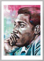 Poster - Otis Redding Painting - 71 X 51 Cm - Multicolor