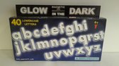 Quercetti Magnetic letters Lowercase 40 stuks Glow in the dark