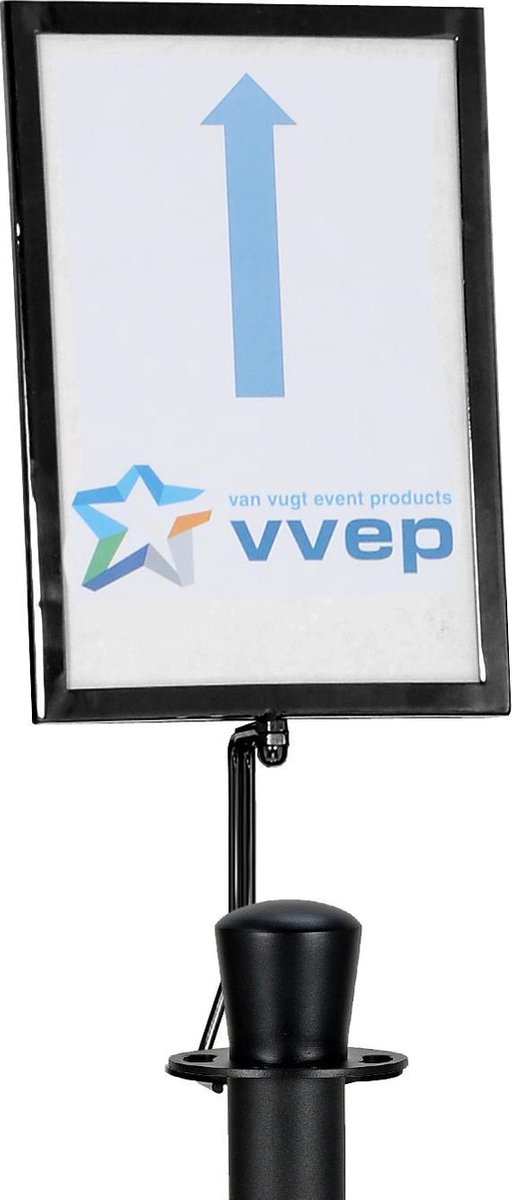 Menubord A4 | Informatiedisplay | Kaarthouder | Infostandaard (Grandeur, zwart)
