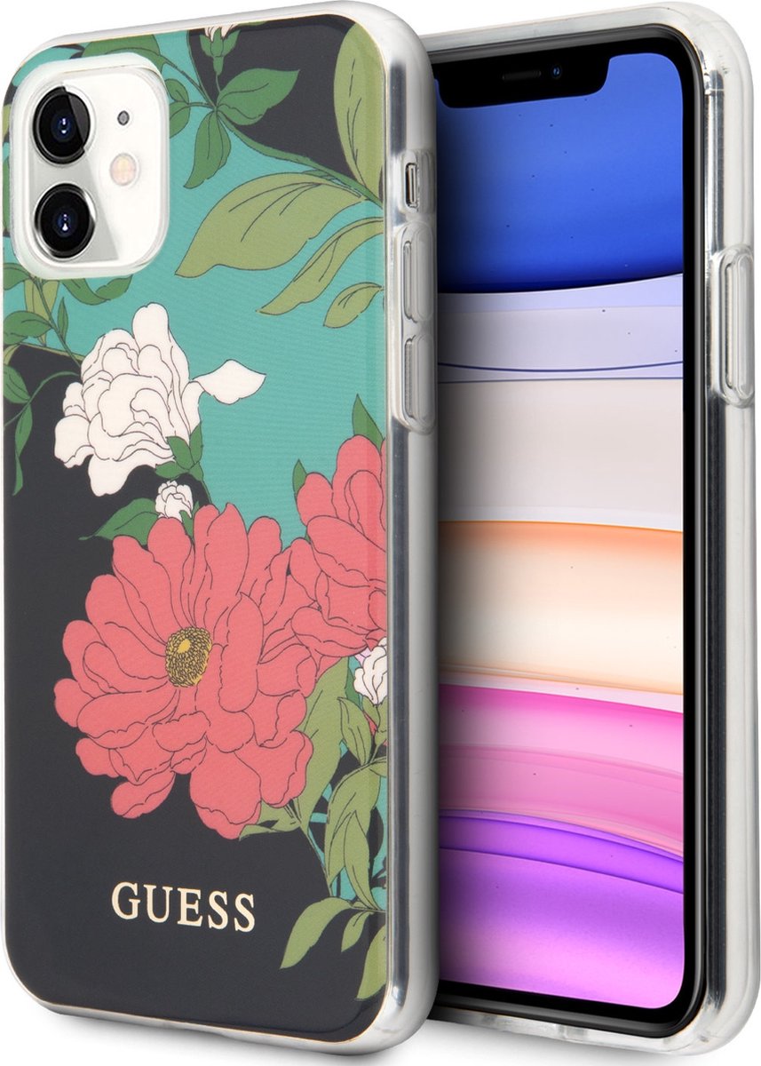 Guess Shiny Flower Hard Case Apple iPhone 11 (6.1") - Design N.1