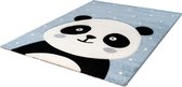 Lalee Amigo – Vloerkleed - Vloer kleed - Kinderkamer - Panda - vlokken - Tapijt – Karpet - 160x230 – Blauw