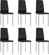 Eetkamerstoelen set 6 stuks  (Incl LW anti kras viltjes) - Eetkamer stoelen - Extra stoelen voor huiskamer - Dineerstoelen – Tafelstoelen