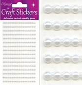 Oaktree - Stickers Pareltjes Wit (per vel) 4mm