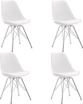 Eetkamerstoelen set 4 stuks  (Incl LW anti kras viltjes) - Eetkamer stoelen - Extra stoelen voor huiskamer - Dineerstoelen – Tafelstoelen