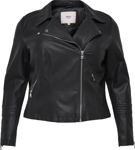 ONLY CARMAKOMA CAREMMY FAUX LEATHER BIKER NOOS Dames Jas - Maat 46