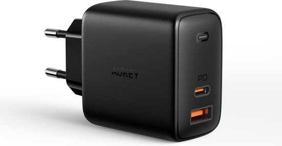Aukey - Dual-Poort USB Oplader 65W (USB A + USB C)