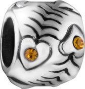 Quiges - 925 - Zilveren - Bedels -Sterling zilver - Beads - Vissen Kraal Charm - Geschikt – voor - alle bekende merken - Armband Z652