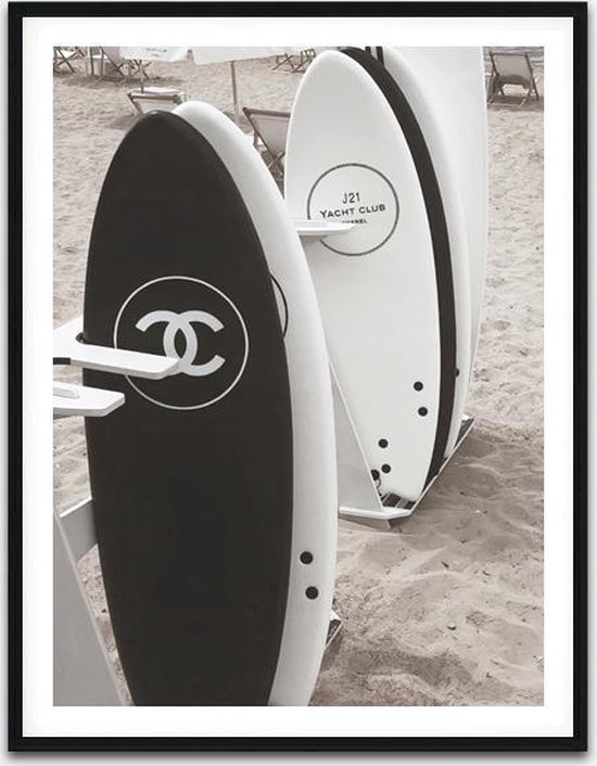 Luxe photo de luxe Chanel Surf Boards 32,5 x 42,5 cm | Peinture Chanel |  Décoration... | bol