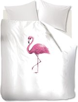 Zachte Katoen Lits-jumeaux Dekbedovertrek Flamingo | 240x200/220 | Fijn Geweven | Ademend En Soepel
