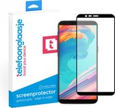 Telefoonglaasje Screenprotectors Geschikt voor OnePlus 5T - Volledig Dekkend - Gehard Glas Screenprotector Geschikt voor OnePlus 5T - Beschermglas van rand tot rand