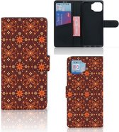 Telefoonhoesje Motorola Moto G 5G Plus Wallet Book Case Batik Brown