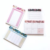 Memopad | planner | planning | set van 4 | checklist | to do list | 2 weekly planners