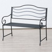 Tuinbank - Metaal - 2 zit - Zwart - 115cm - binnen/buiten