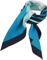 We Love Ties - Sjaal turquoise gestreept