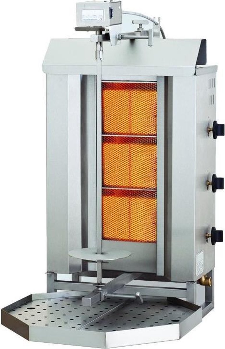 Combisteel Gyros Grill Gas Motor Boven 3 Hittezones - Horeca Oven