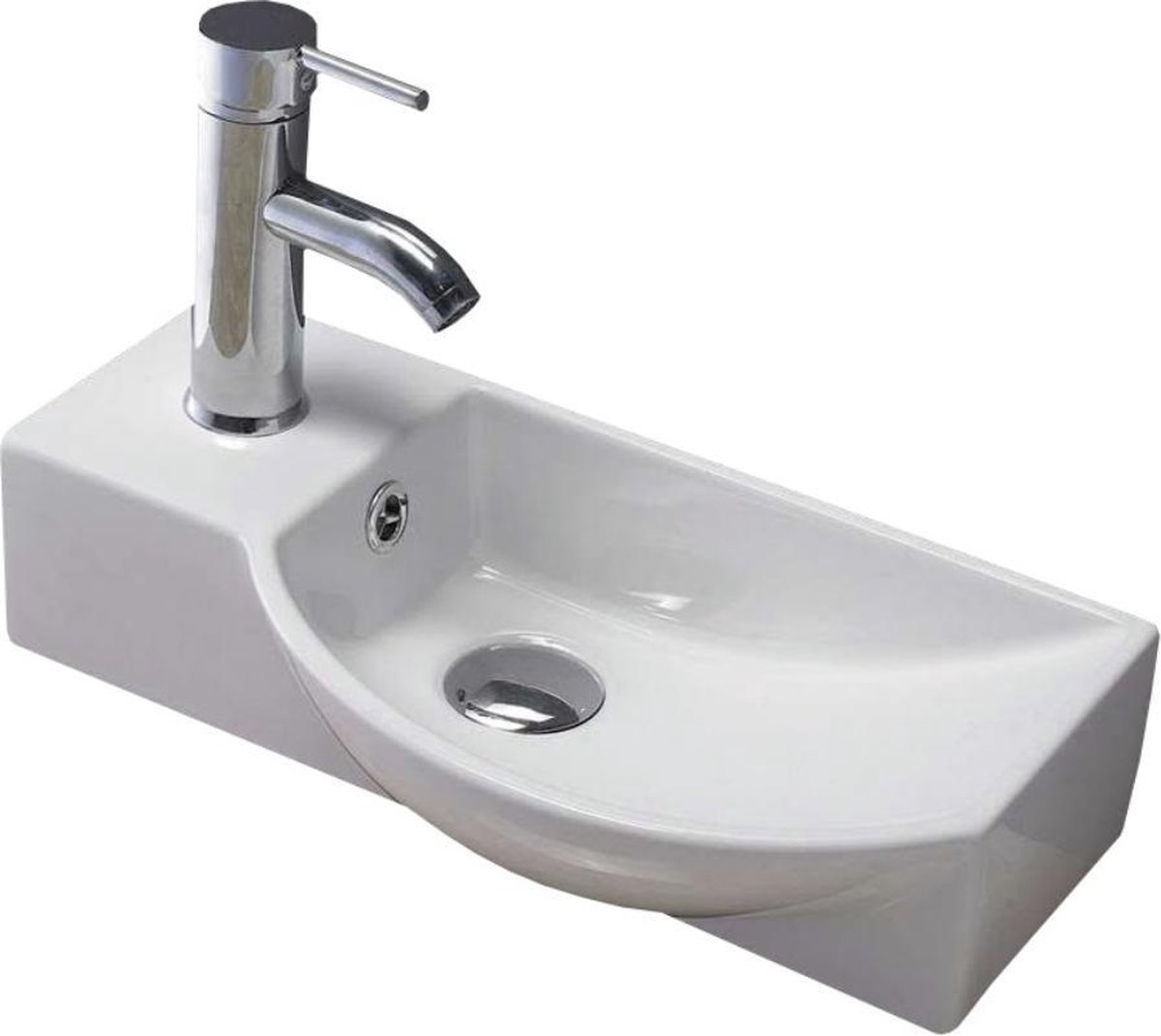 Blue Napels fonteinset links 40x22x10cm wit